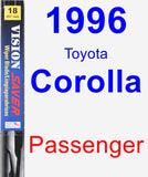 Passenger Wiper Blade for 1996 Toyota Corolla - Vision Saver