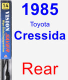 Rear Wiper Blade for 1985 Toyota Cressida - Vision Saver