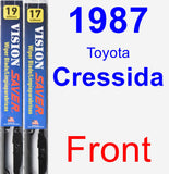 Front Wiper Blade Pack for 1987 Toyota Cressida - Vision Saver