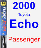 Passenger Wiper Blade for 2000 Toyota Echo - Vision Saver