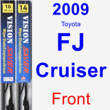 Front Wiper Blade Pack for 2009 Toyota FJ Cruiser - Vision Saver