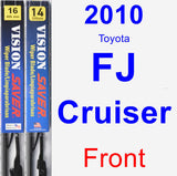 Front Wiper Blade Pack for 2010 Toyota FJ Cruiser - Vision Saver