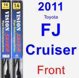 Front Wiper Blade Pack for 2011 Toyota FJ Cruiser - Vision Saver