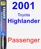 Passenger Wiper Blade for 2001 Toyota Highlander - Vision Saver