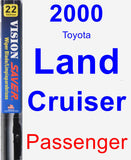 Passenger Wiper Blade for 2000 Toyota Land Cruiser - Vision Saver