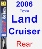 Rear Wiper Blade for 2006 Toyota Land Cruiser - Vision Saver