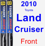 Front Wiper Blade Pack for 2010 Toyota Land Cruiser - Vision Saver