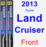 Front Wiper Blade Pack for 2013 Toyota Land Cruiser - Vision Saver