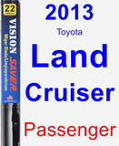 Passenger Wiper Blade for 2013 Toyota Land Cruiser - Vision Saver