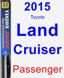 Passenger Wiper Blade for 2015 Toyota Land Cruiser - Vision Saver
