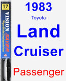 Passenger Wiper Blade for 1983 Toyota Land Cruiser - Vision Saver