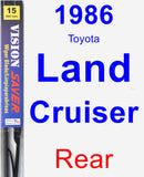 Rear Wiper Blade for 1986 Toyota Land Cruiser - Vision Saver