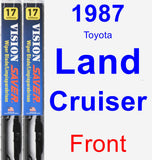 Front Wiper Blade Pack for 1987 Toyota Land Cruiser - Vision Saver