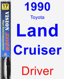 Driver Wiper Blade for 1990 Toyota Land Cruiser - Vision Saver