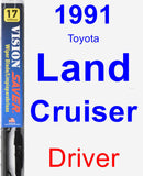 Driver Wiper Blade for 1991 Toyota Land Cruiser - Vision Saver