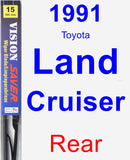 Rear Wiper Blade for 1991 Toyota Land Cruiser - Vision Saver