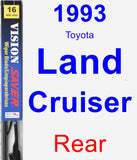 Rear Wiper Blade for 1993 Toyota Land Cruiser - Vision Saver