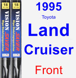 Front Wiper Blade Pack for 1995 Toyota Land Cruiser - Vision Saver