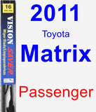 Passenger Wiper Blade for 2011 Toyota Matrix - Vision Saver