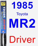 Driver Wiper Blade for 1985 Toyota MR2 - Vision Saver