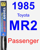 Passenger Wiper Blade for 1985 Toyota MR2 - Vision Saver