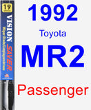 Passenger Wiper Blade for 1992 Toyota MR2 - Vision Saver