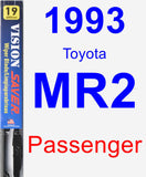 Passenger Wiper Blade for 1993 Toyota MR2 - Vision Saver