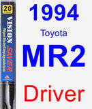 Driver Wiper Blade for 1994 Toyota MR2 - Vision Saver