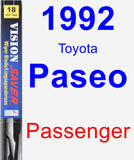 Passenger Wiper Blade for 1992 Toyota Paseo - Vision Saver