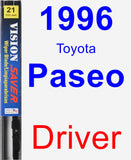 Driver Wiper Blade for 1996 Toyota Paseo - Vision Saver