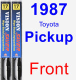 Front Wiper Blade Pack for 1987 Toyota Pickup - Vision Saver