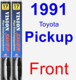 Front Wiper Blade Pack for 1991 Toyota Pickup - Vision Saver