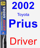 Driver Wiper Blade for 2002 Toyota Prius - Vision Saver