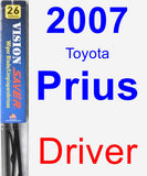 Driver Wiper Blade for 2007 Toyota Prius - Vision Saver