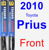 Front Wiper Blade Pack for 2010 Toyota Prius - Vision Saver