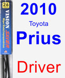 Driver Wiper Blade for 2010 Toyota Prius - Vision Saver