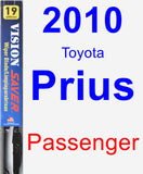 Passenger Wiper Blade for 2010 Toyota Prius - Vision Saver