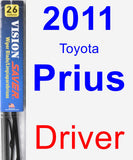 Driver Wiper Blade for 2011 Toyota Prius - Vision Saver