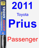 Passenger Wiper Blade for 2011 Toyota Prius - Vision Saver