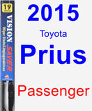 Passenger Wiper Blade for 2015 Toyota Prius - Vision Saver