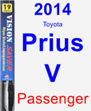 Passenger Wiper Blade for 2014 Toyota Prius V - Vision Saver