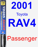 Passenger Wiper Blade for 2001 Toyota RAV4 - Vision Saver