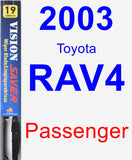 Passenger Wiper Blade for 2003 Toyota RAV4 - Vision Saver