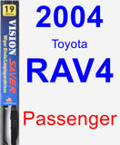 Passenger Wiper Blade for 2004 Toyota RAV4 - Vision Saver