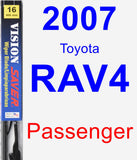 Passenger Wiper Blade for 2007 Toyota RAV4 - Vision Saver