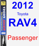 Passenger Wiper Blade for 2012 Toyota RAV4 - Vision Saver