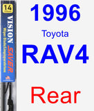 Rear Wiper Blade for 1996 Toyota RAV4 - Vision Saver