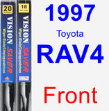 Front Wiper Blade Pack for 1997 Toyota RAV4 - Vision Saver