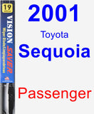 Passenger Wiper Blade for 2001 Toyota Sequoia - Vision Saver