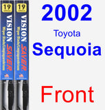 Front Wiper Blade Pack for 2002 Toyota Sequoia - Vision Saver